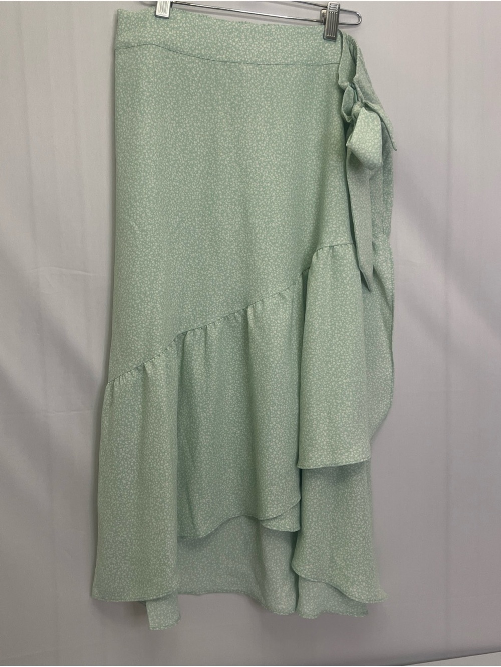 LC Lauren Conrad Pale Mint Printed Skirt